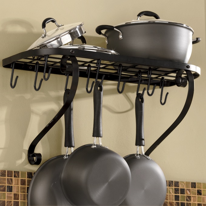 Wall Mount Bookshelf Pot Rack Montgomery Ward