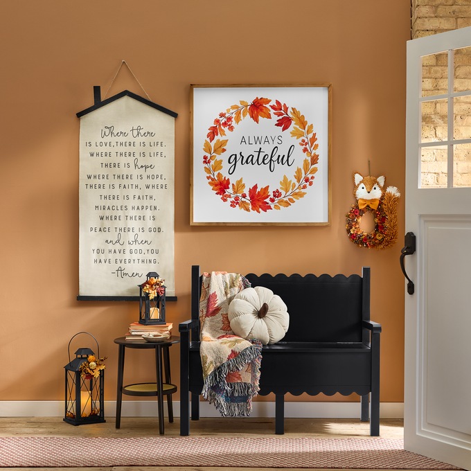 Always Grateful Wall Art, Multi, large