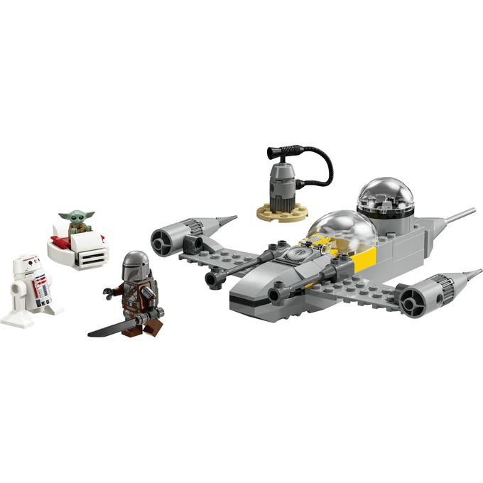 LEGO Star Wars Mando & Grogu's N-1 Starfighter, Gray, large