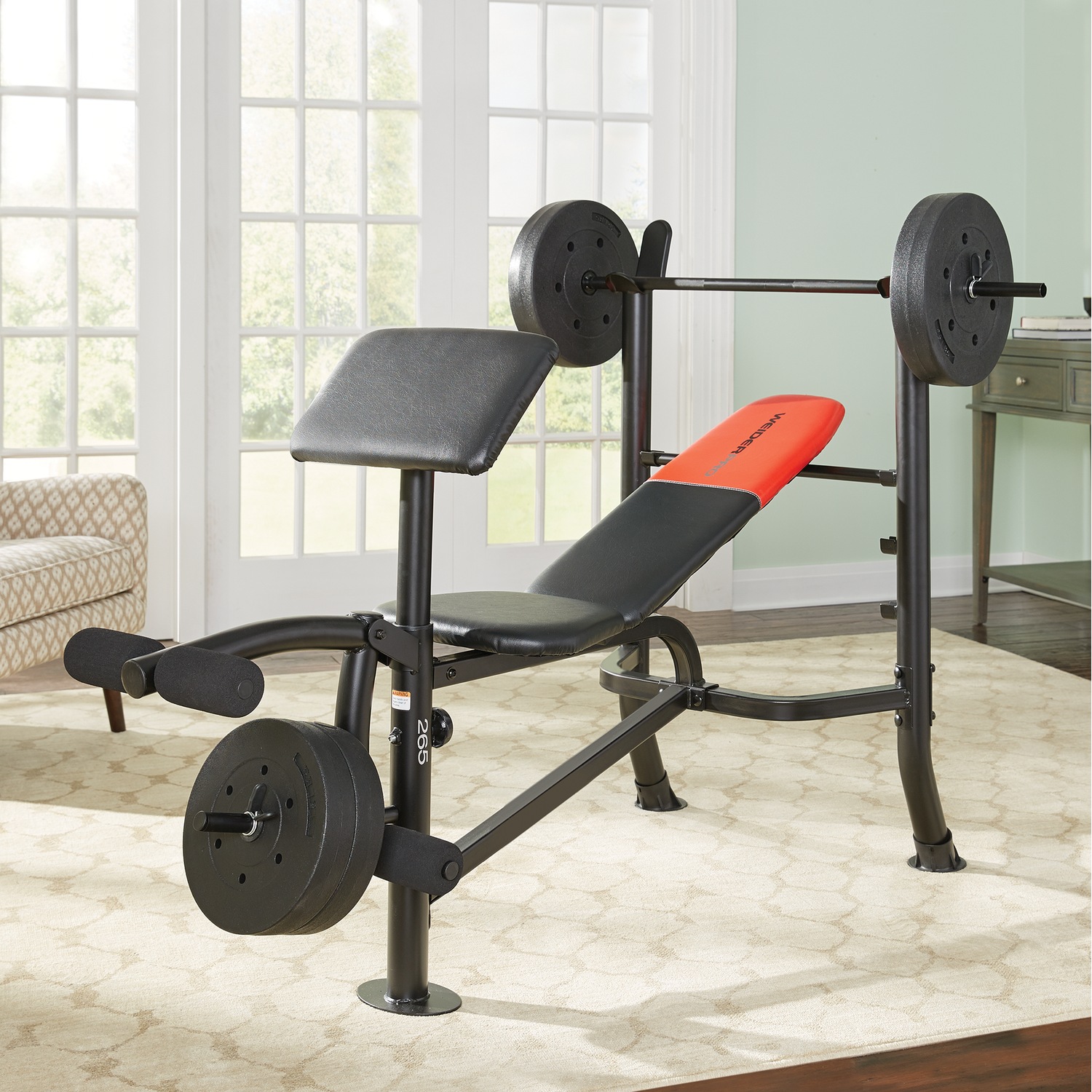 Weider Pro 265 Bench With Weights Montgomery Ward