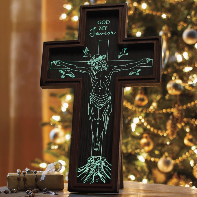 Lit Table Cross, , large