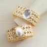 Accent Stone Hinged Bangle, , large