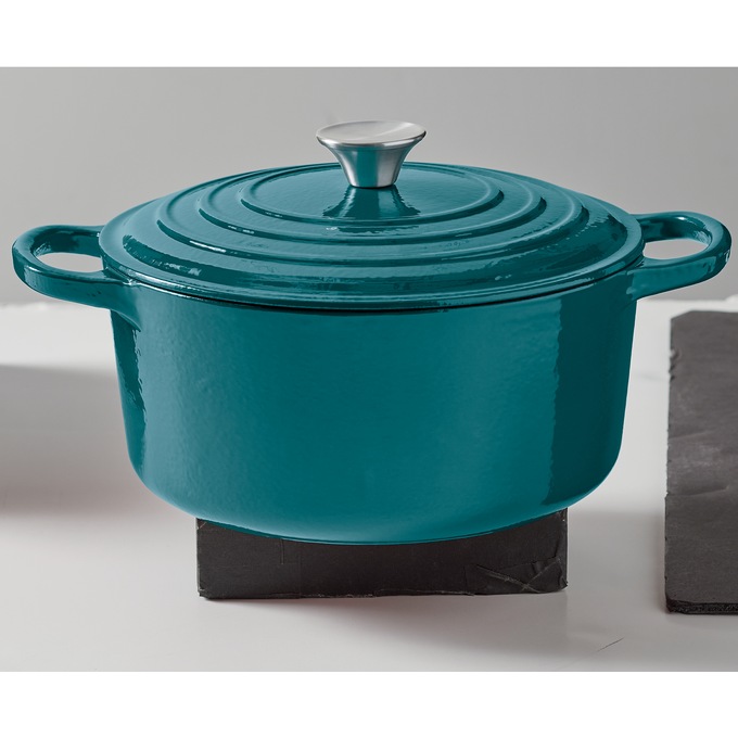 Enameled Cast Iron Cookware 5-Qt. Casserole with Lid, , large