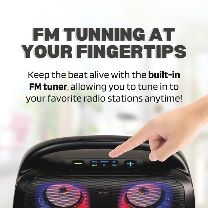 ProScan Portable Party Speaker with Bluetooth, , large