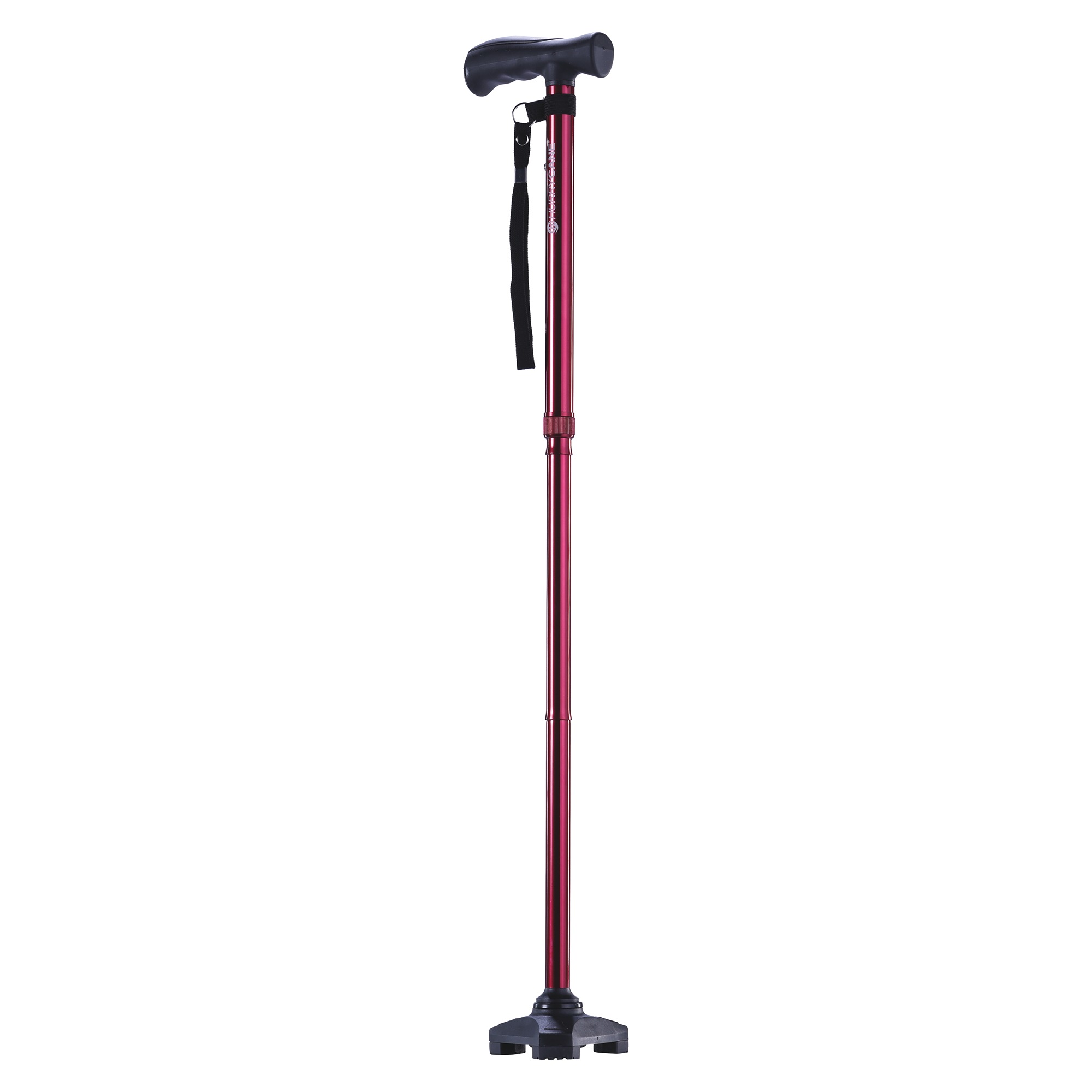 Hurrycane All-Terrain Adjustable Cane, Red, large