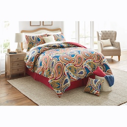 Jaipur Paisley 7-Piece Comforter Set, , large
