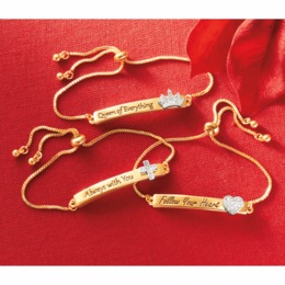 Faith Oval Adjustable Bracelet, , large