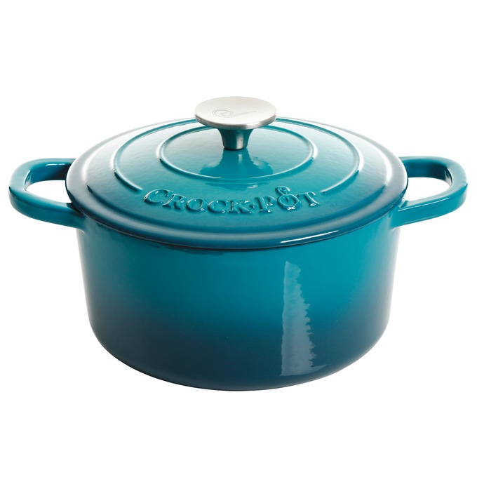Crock Pot Artisan 3-qt. Enameled Cast Iron Dutch Oven with Lid, , large