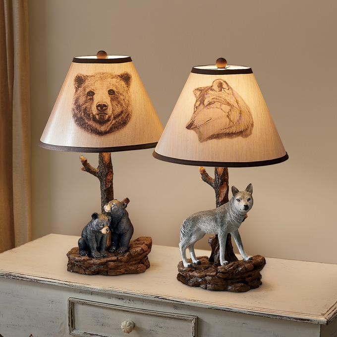 Woodland Animal Lamp, , large