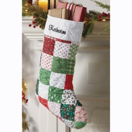 Puff Quilt Stocking, , large