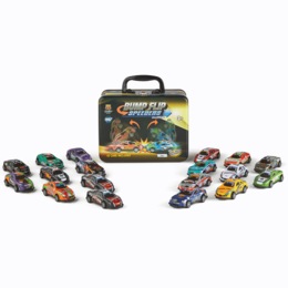 Set of 18 Bump Flip Speeders Cars with Carry Case, , large