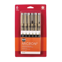 Sakura Pigma Micron 6-Pen Set, , large