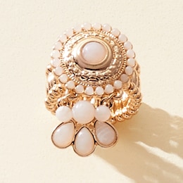 Round-Burst Stretch Ring, , large