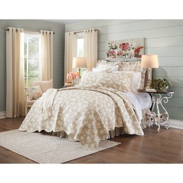 Antique Floral Oversized Quilt, , large