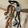 Faux-Leather Bolo Tie, , large