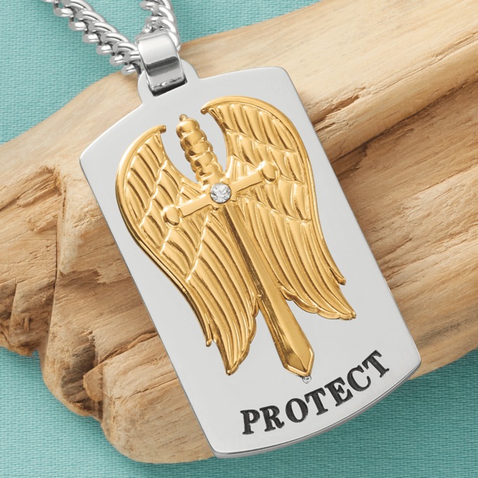 Religious Dog Tag Pendant, , large