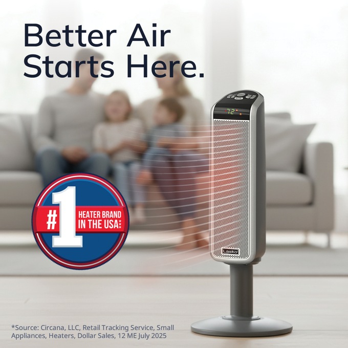 Lasko Digital Pedestal Heater, , large