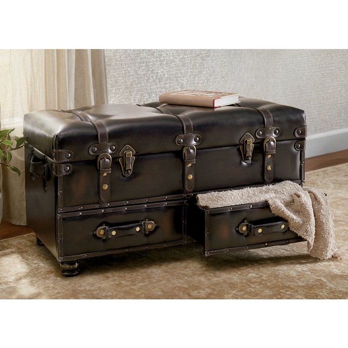 Voyager Storage Trunk Bench, , large