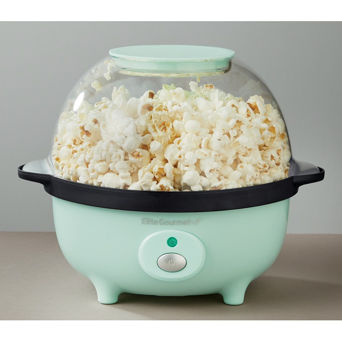 Elite Gourmet 3-Qt. Popcorn Maker, Mint, large