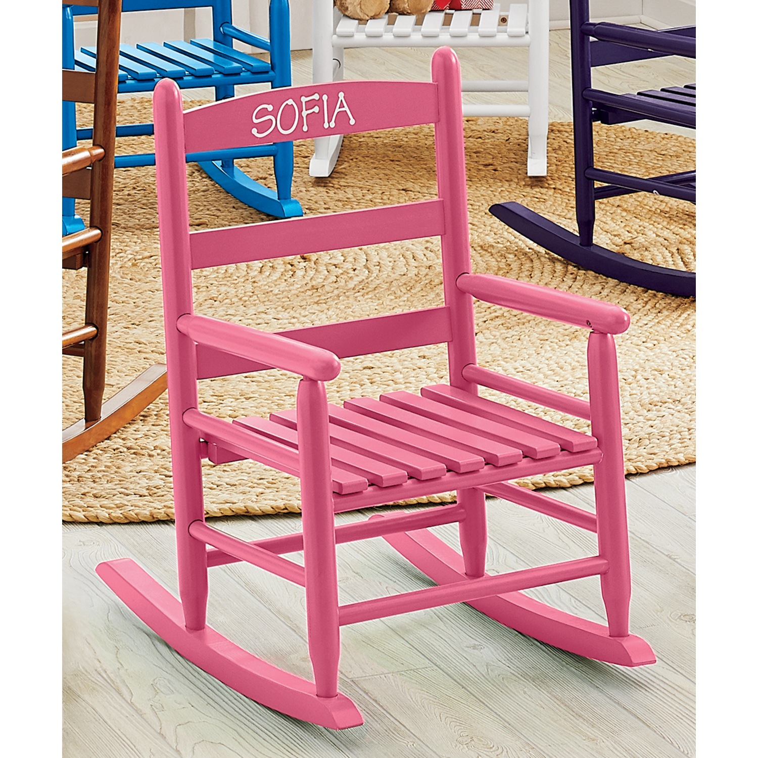 Personalized kids sales rocking chair