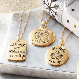 Faith Message Crystal Pendant, , large