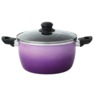 Gradient 10-Piece Aluminum Cookware Set, Purple, large