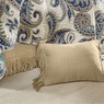 Fringed Burlap Bedskirt, , large