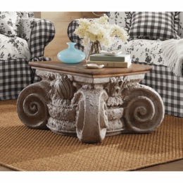 Amanda Carved Coffee Table, , large