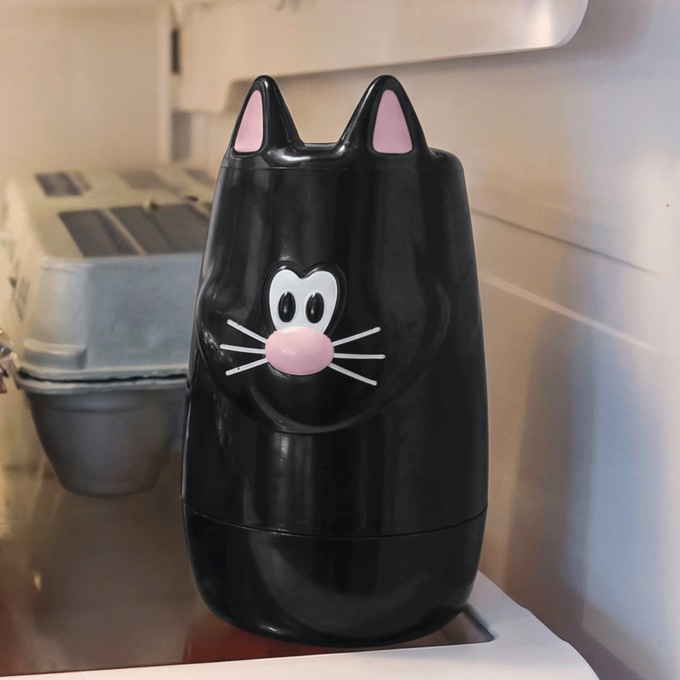 Meow Baking Soda Pod, Black, large