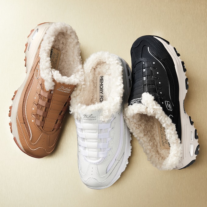 Skechers d lite brown top
