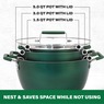 Granitestone Diamond 6-Piece Nesting Pot Set, Green, large