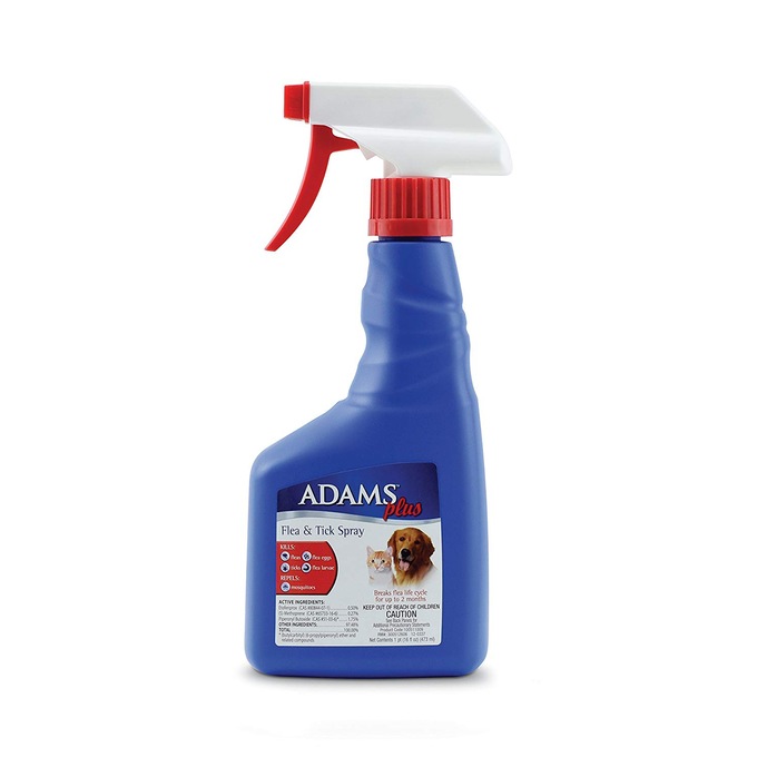 Adams Plus Flea and Tick Spray For Cats and Dogs, , large