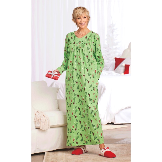 Flannel Nightgown, , large