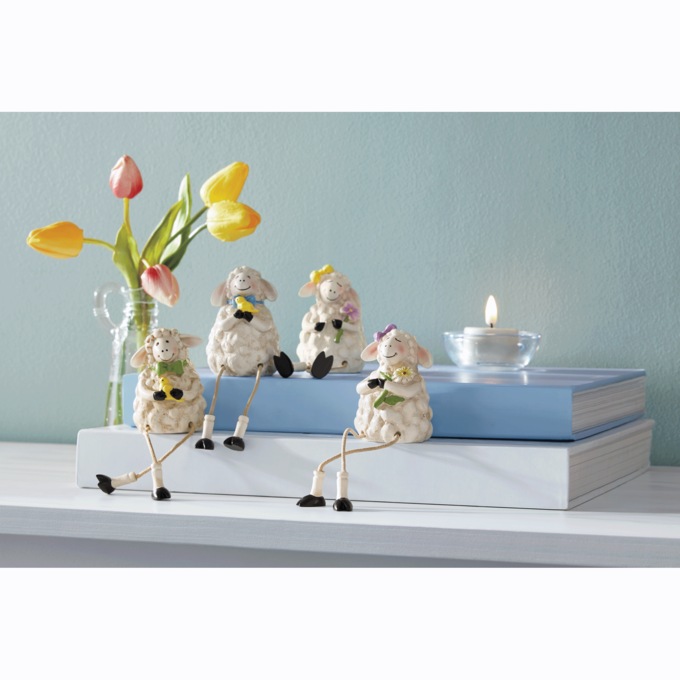 4-Piece Lamb Shelf Sitters, , large