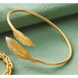 Leaf Bangle, , large