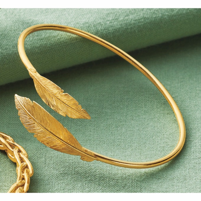 Leaf Bangle, , large