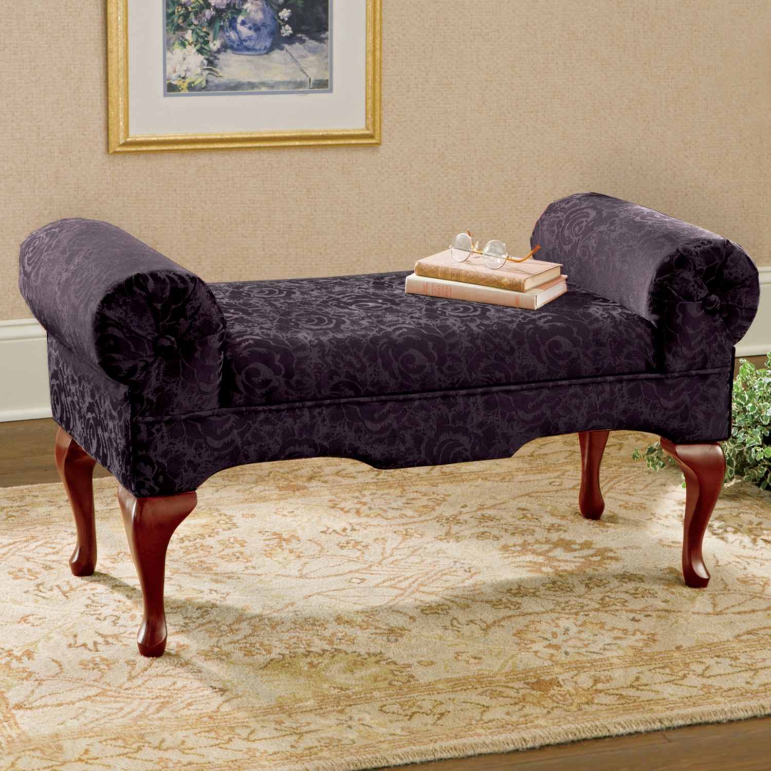 Lounge bench with new arrivals storage