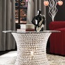 Crystal Lit Coffee Table, Clear, large