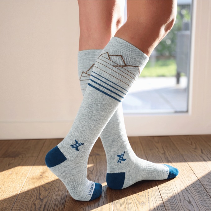 3-Pack Wool-Blend Moderate-Compression Knee-High Socks, , large
