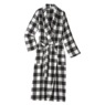 Women's Flannel Wrap Robe, , large