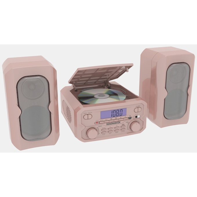 Magnavox 3-Piece CD Shelf System, Rose Gold, large