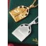 Personalized Cubic Zirconia Cross or Wings Religious Pendant, , large