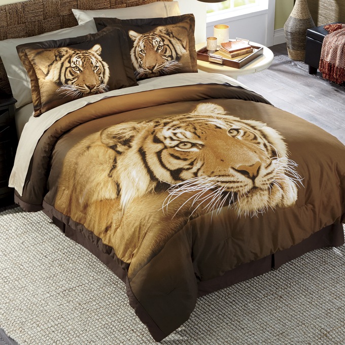 Wild Tiger Comforter Set Montgomery Ward