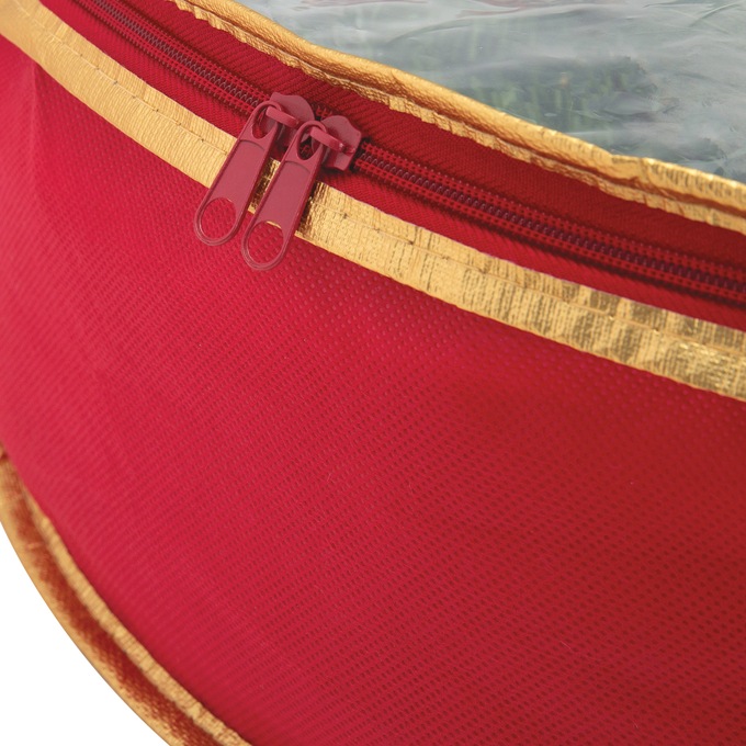 Simplify 2-Pack 24" Wreath Bag, Red, large