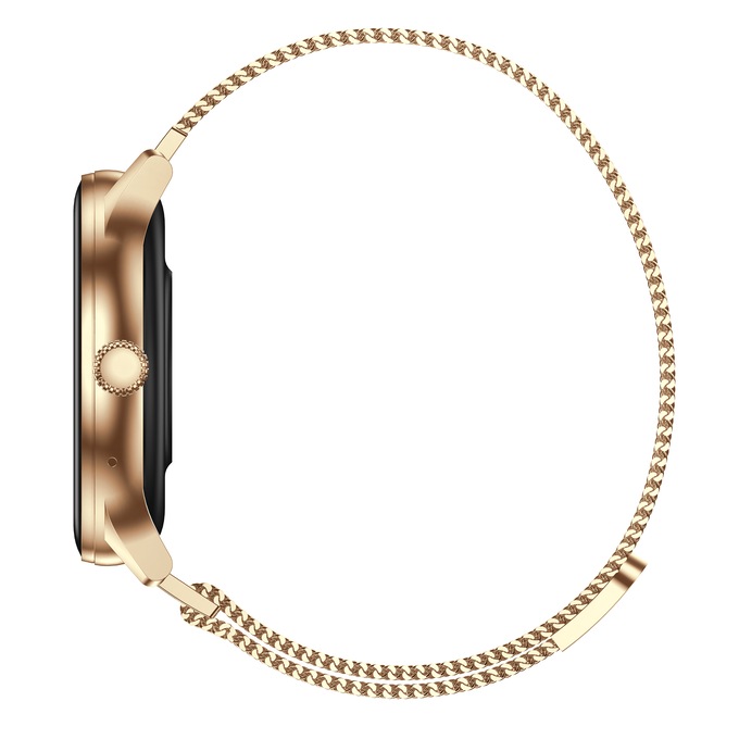 IG Round Smartwatch, Gold, large