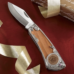 100-Year-Old Indian Head Penny Pocket Knife, , large