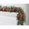 Lighted Faux-Pine Garland, , large