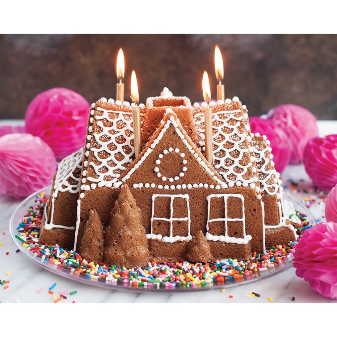 Nordic Ware Gingerbread House Bundt Pan, , large