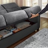 Super Plush Convertible Sofa Bed with Storage, , large