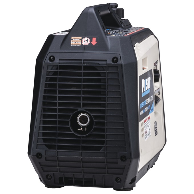 Pulsar 1600W/1200W Portable Gas Inverter Generator, Recoil Start with CO Alert, Black, large